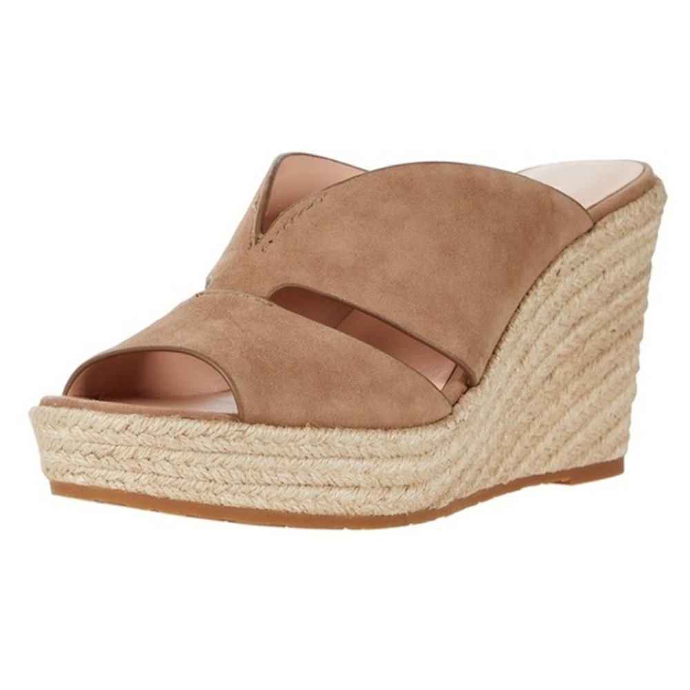 KATE SPADE Tropez Suede Espadrille Platform Wedge Heel Sandals Size 6